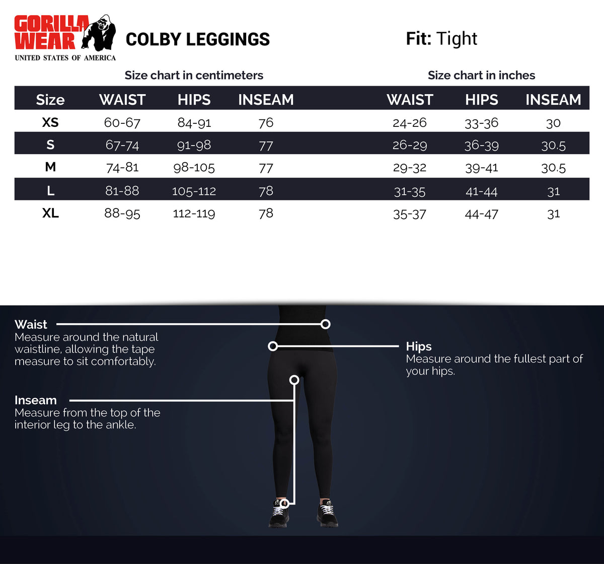 Gorilla Wear Colby Leggings, grey