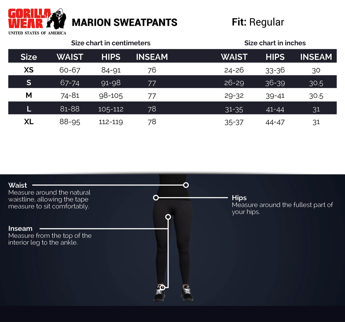Gorilla Wear Marion Sweatpants, beige