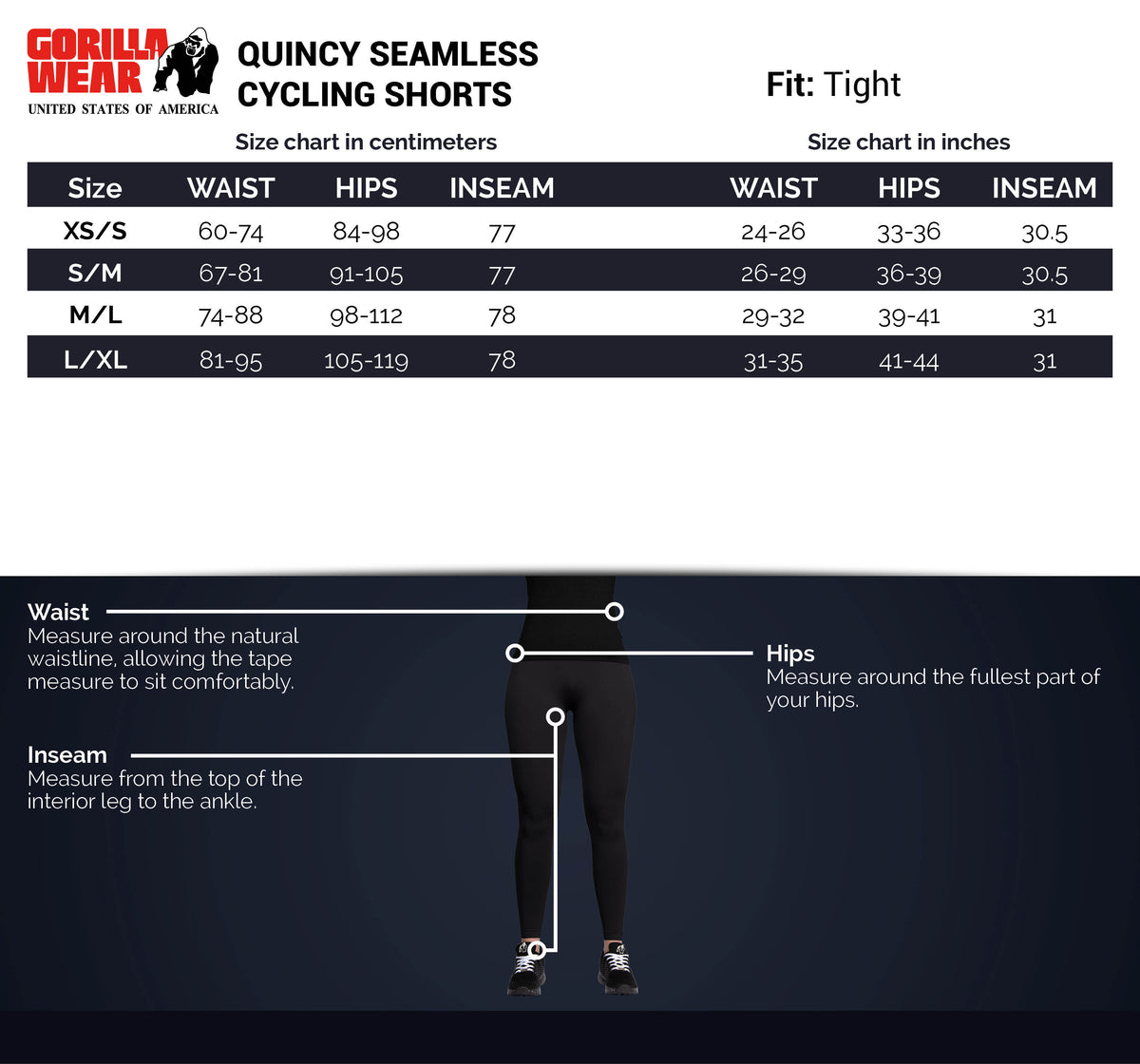 Gorilla Wear Quincy Seamless Cycling Shorts, grey melange