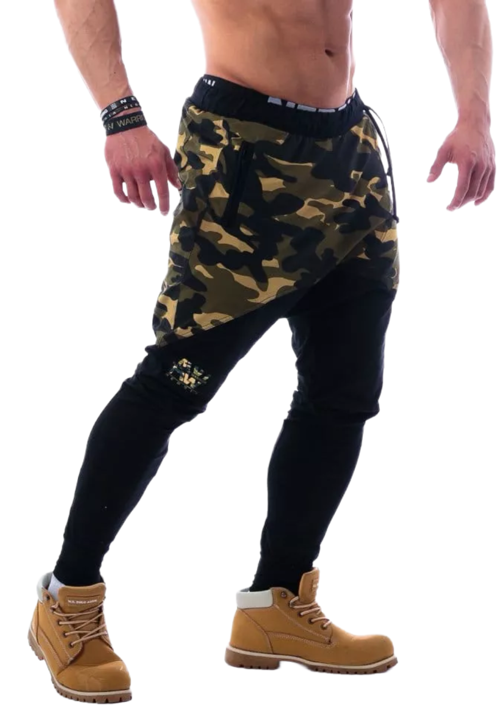 NEBBIA AW Sweatpants, green camo