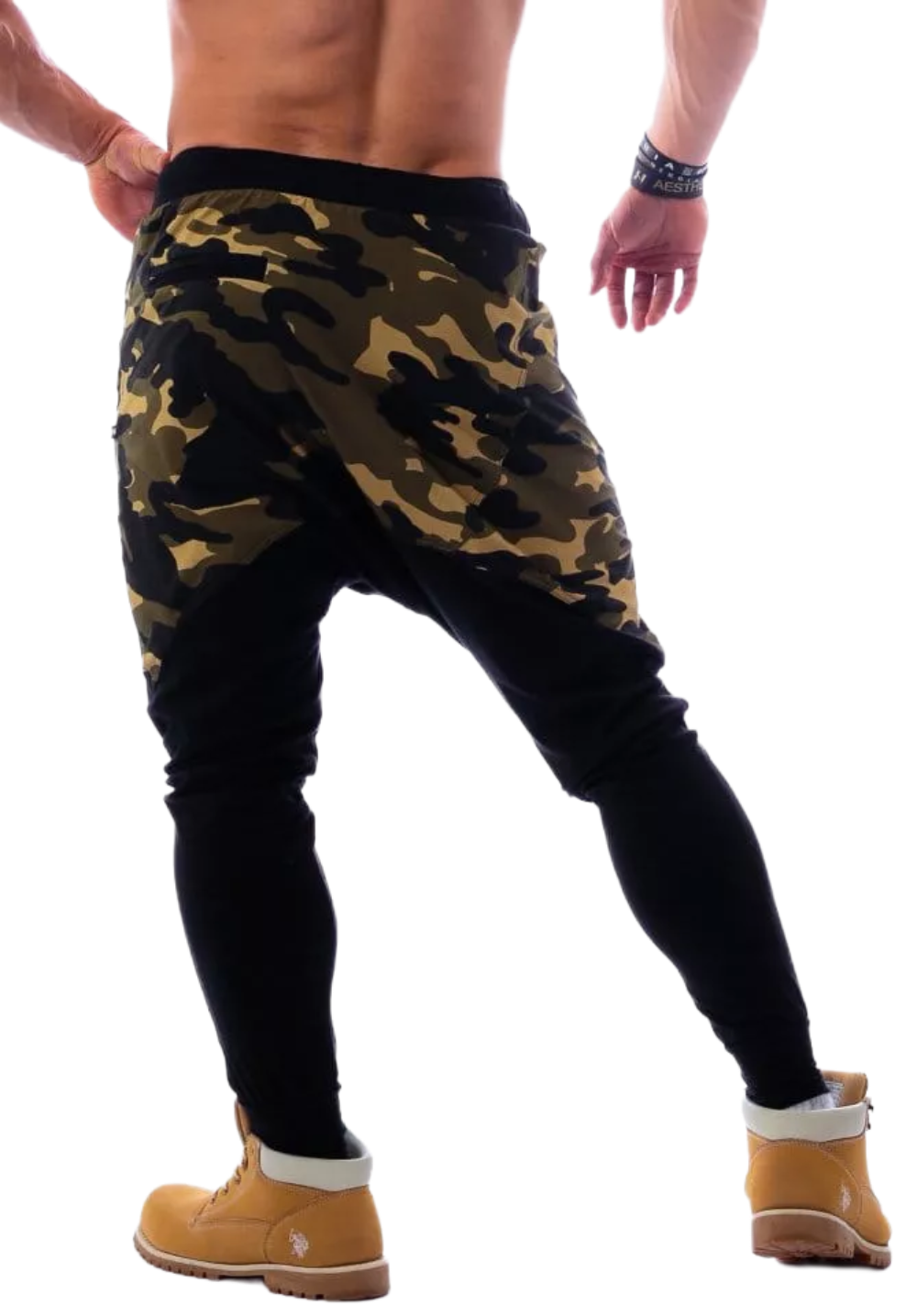 NEBBIA AW Sweatpants, green camo