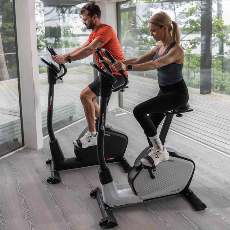 GB3.0 Exercise Bike, Black-White