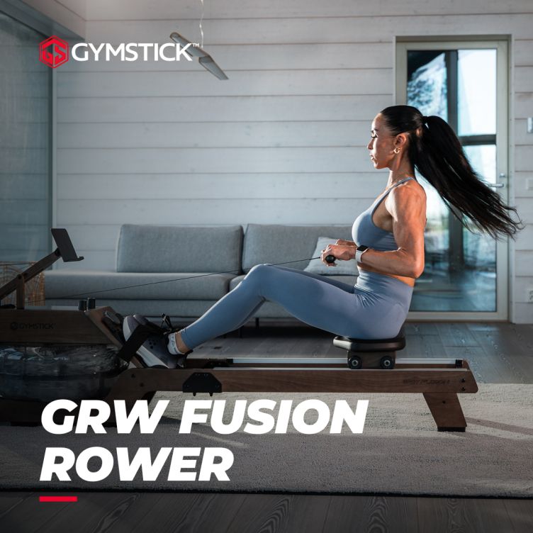 GRW Fusion Rower Black Charcoal