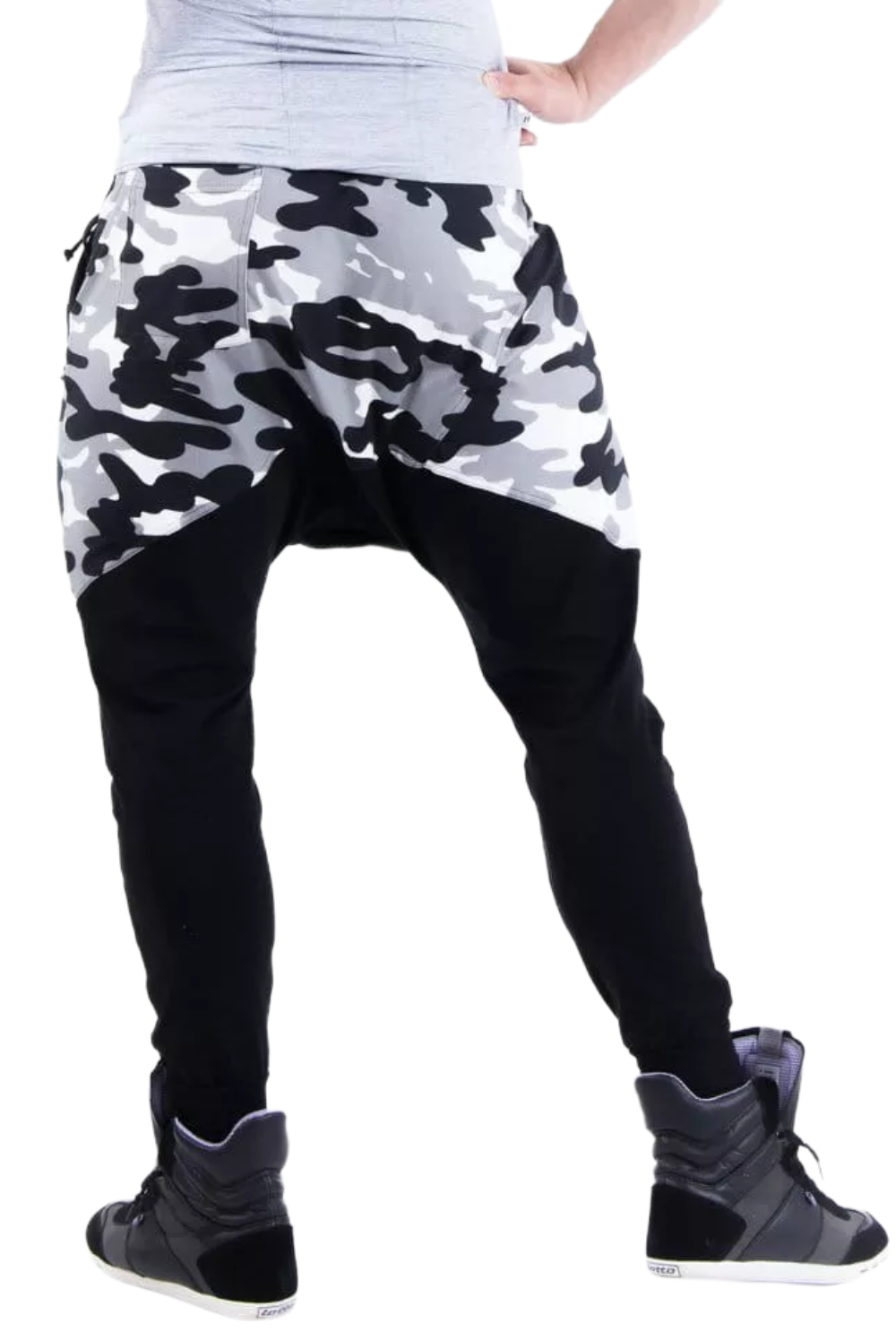NEBBIA AW Sweatpants, white camo