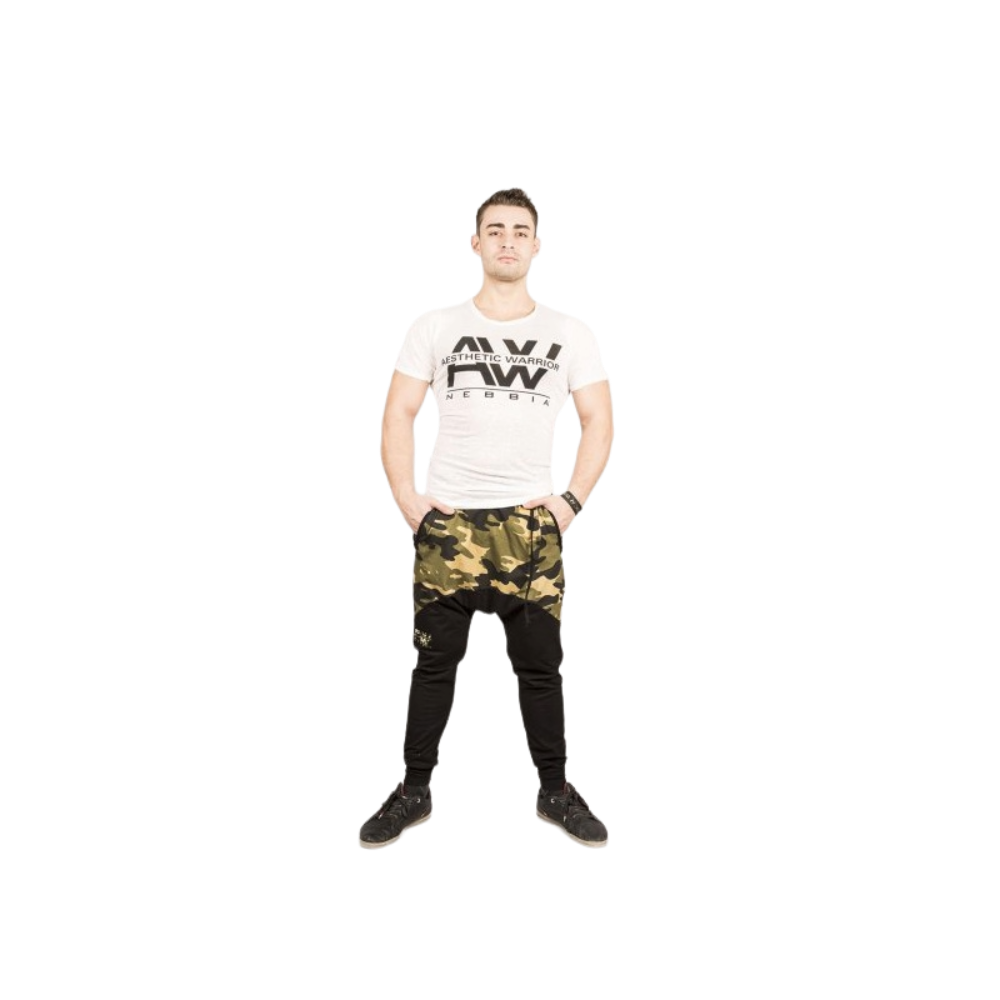 NEBBIA AW Sweatpants, green camo