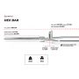 Hex Bar 182cm