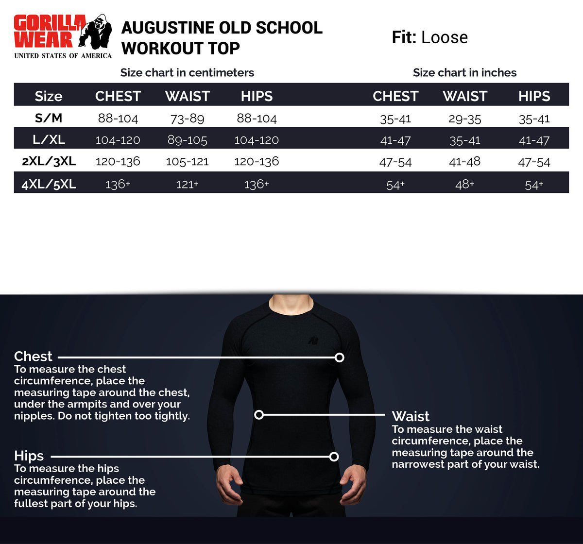 Gorilla Wear Augustine Old School Work Out Top, black