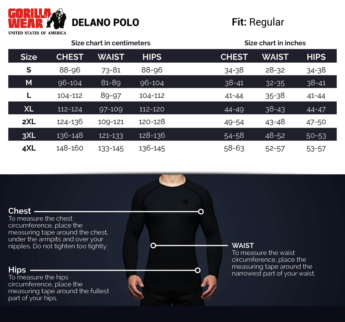 Gorilla Wear Delano Polo, beige/black
