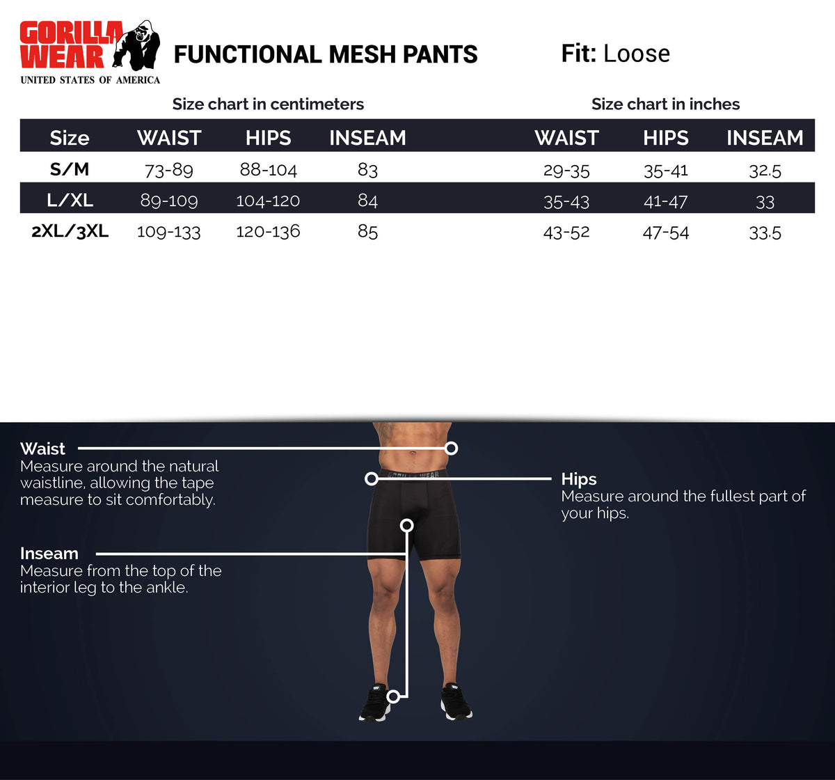 Gorilla Wear Functional Mesh Pants, black/green