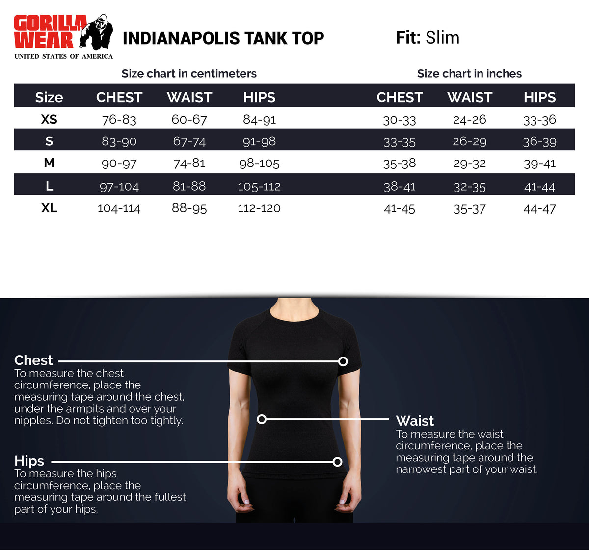 Gorilla Wear Indianapolis Tank Top, black