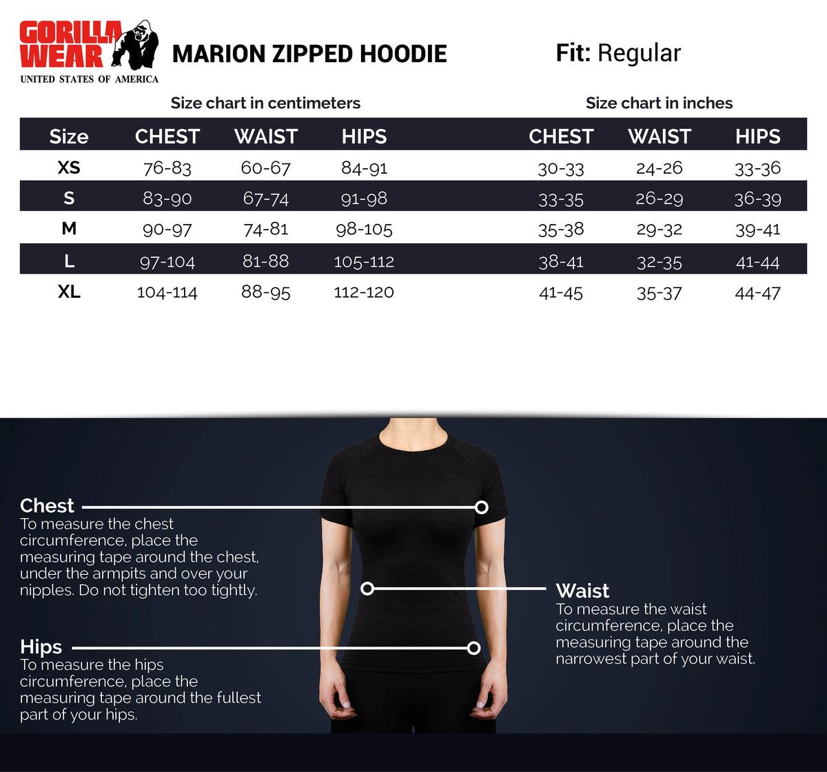 Gorilla Wear Marion Zipped Hoodie, beige