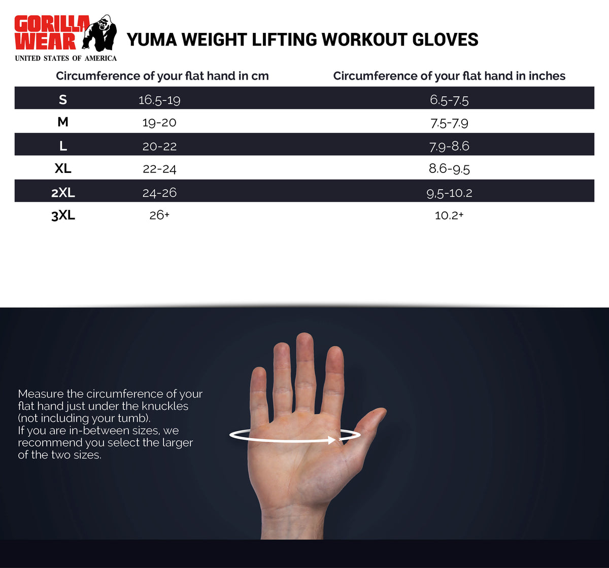 Gorilla Wear Yuma Weightlifting Workout Gloves, black/white