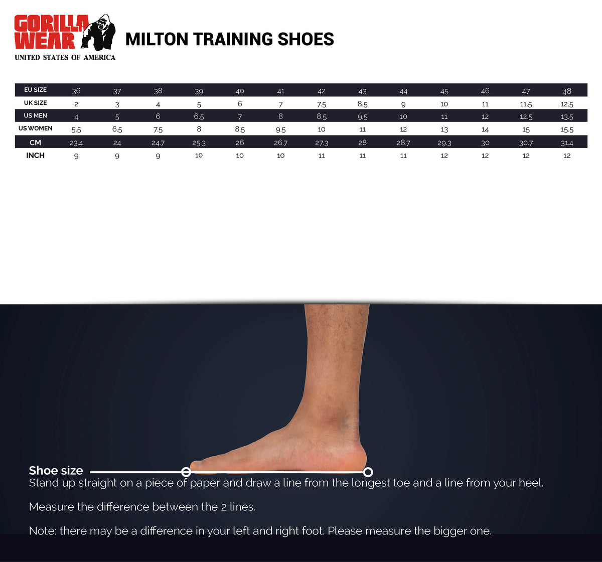 Gorilla Wear Milton Training Shoes, black/fuchsia