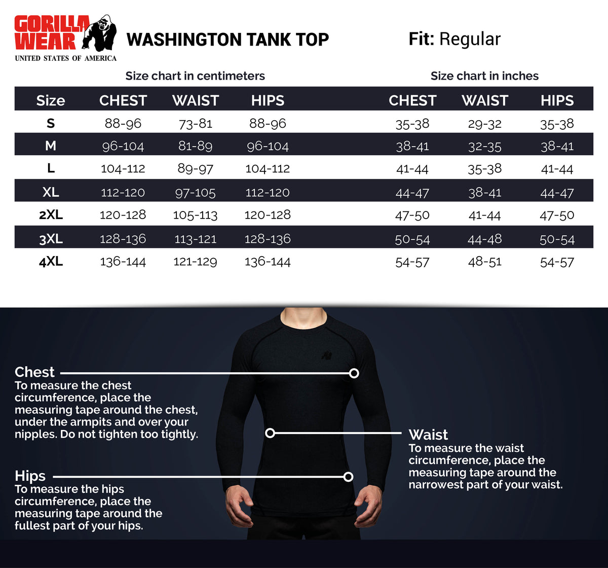 Gorilla Wear Washington Tank Top, blue