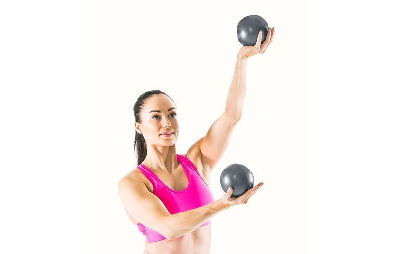 GYMSTICK Exercise Weight Ball 2 x 1kg